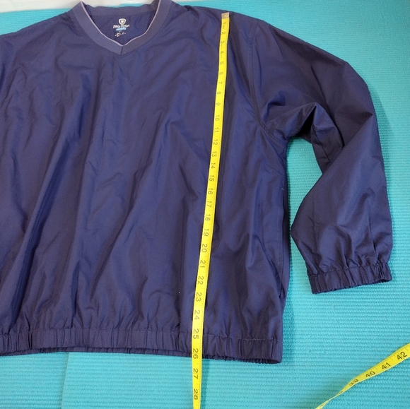 Pro Tour Cool Play Men’s Navy Blue Pullover Windbreaker Jacket Mesh Lining XL - Picture 2 of 10
